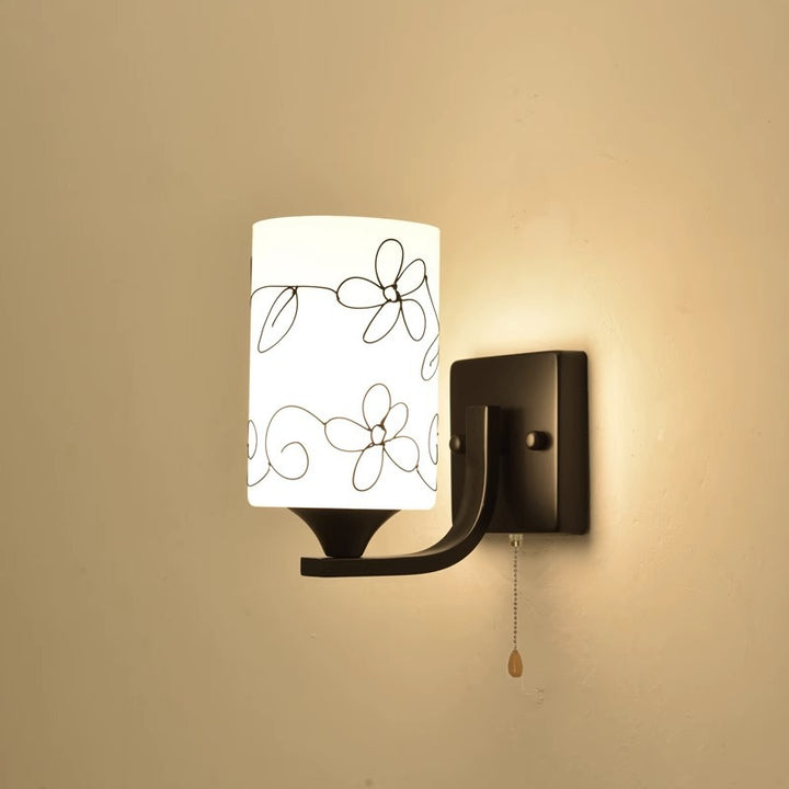 Künstlerische Blumendesign Wandlampe