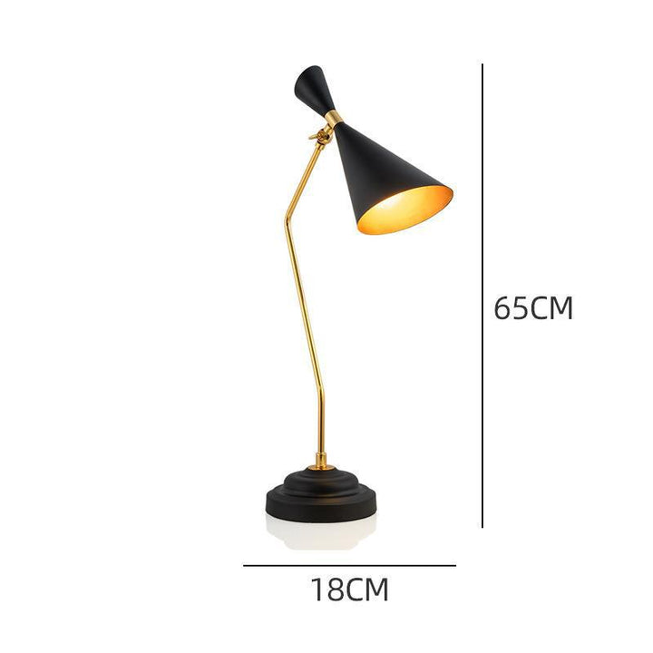 Mid-Century Modern Schreibtischlampe mit verstellbarem Schirm