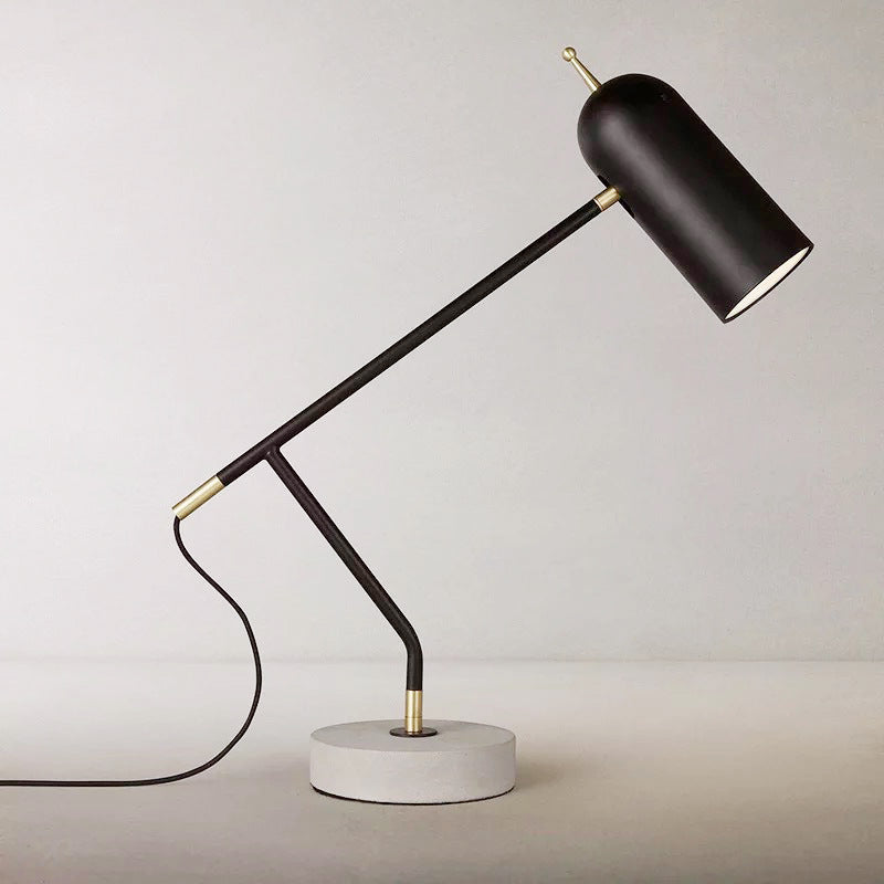 Moderne verstellbare Schreibtischlampe mit Marmorsockel