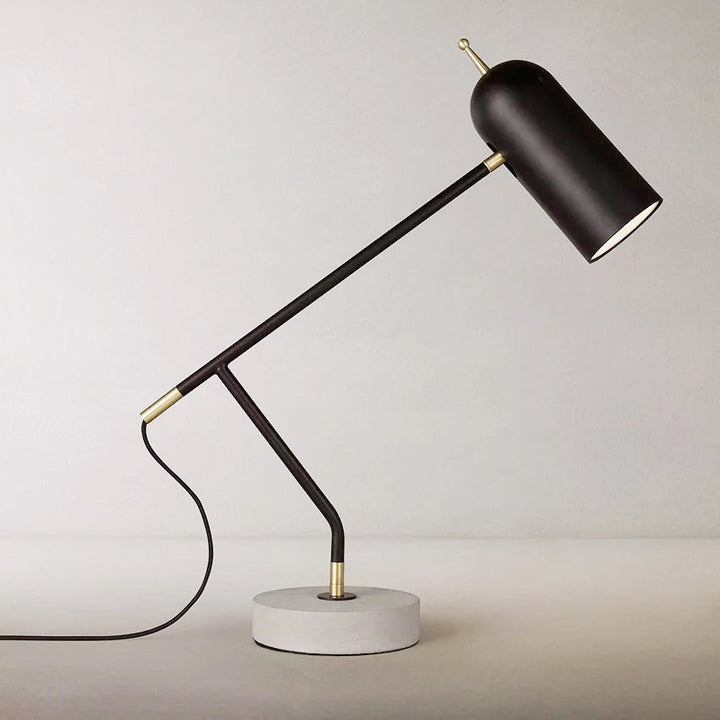 Moderne verstellbare Schreibtischlampe mit Marmorsockel