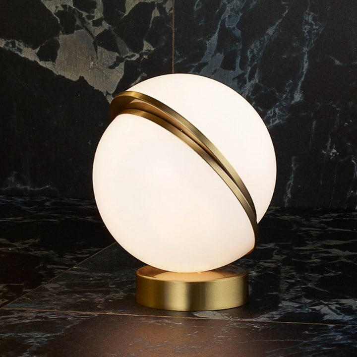 Moderne Schreibtischlampe mit orbitalem Design