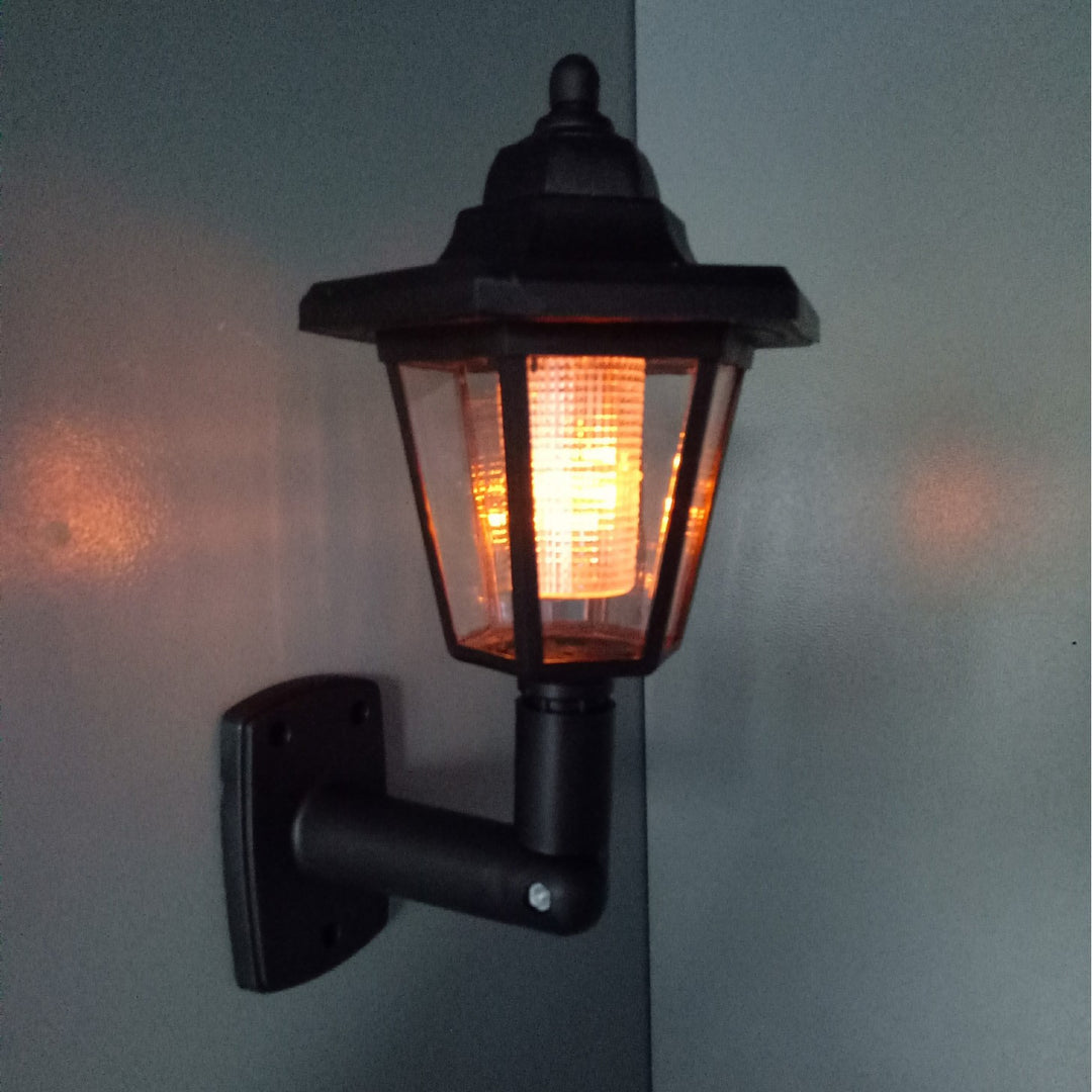 Wandmontage Vintage Laterne Flammeffekt LED Außenwandleuchte