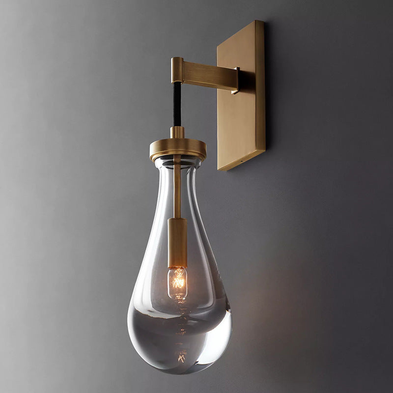 Elegante Glas Wandleuchte
