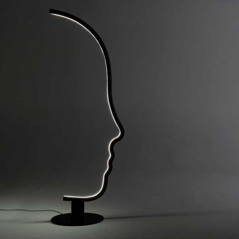 Künstlerische Outline Stehlampe