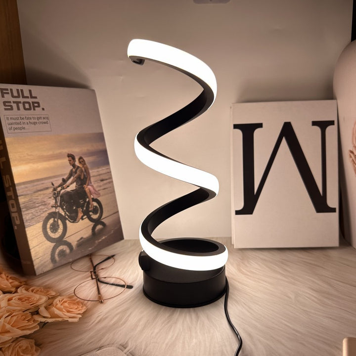 Spiral LED Tischlampe