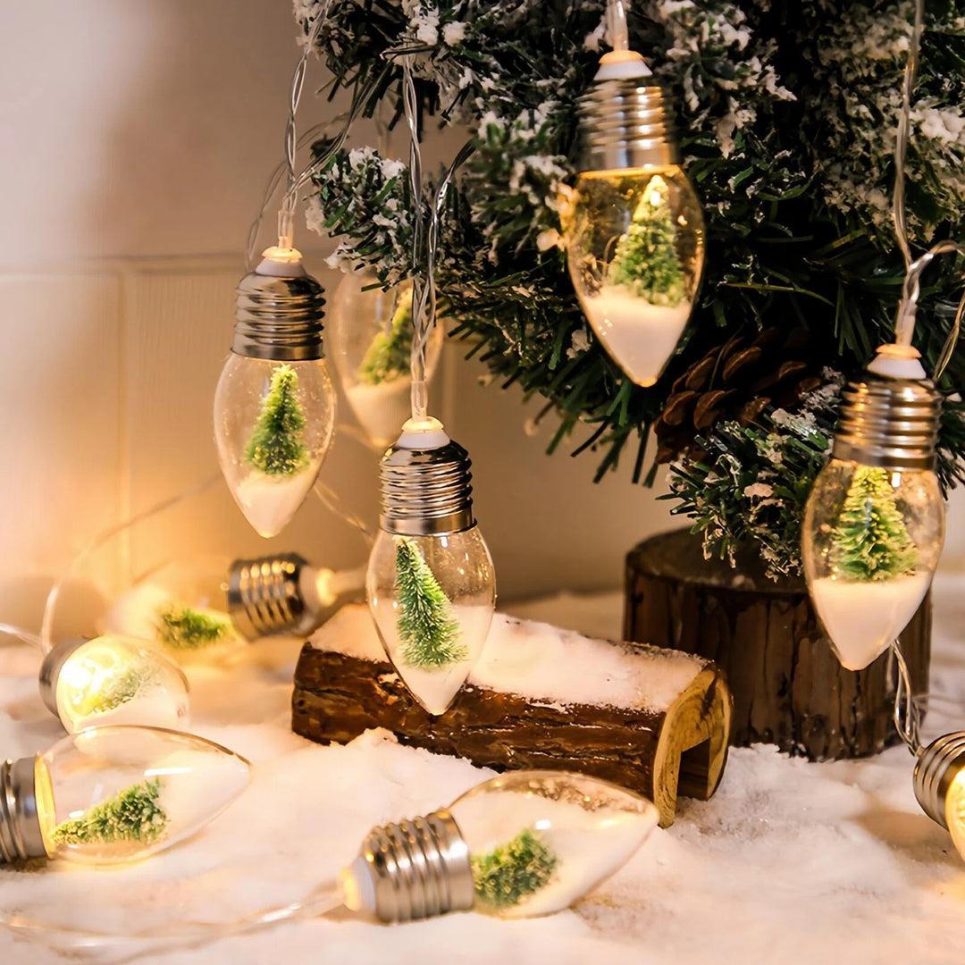 Weihnachts-Schneekugel-LED-Lampen-Lichterkette