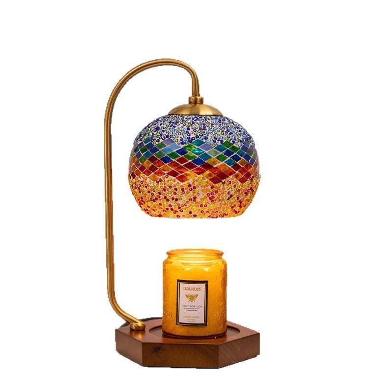 Mosaik Glas Tischlampe