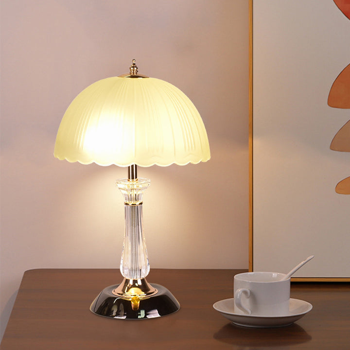 Vintage-inspirierte Glas Tischlampe