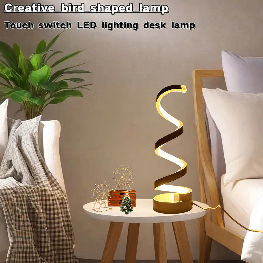 Moderne Spiral Tischlampe