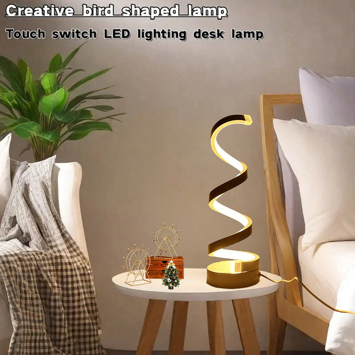 Moderne Spiral Tischlampe