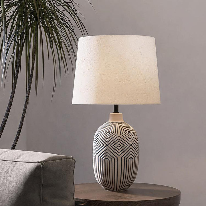 Geometrische Keramische Tischlampe