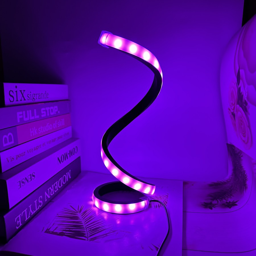 Moderne LED Spiral Akzentlampe