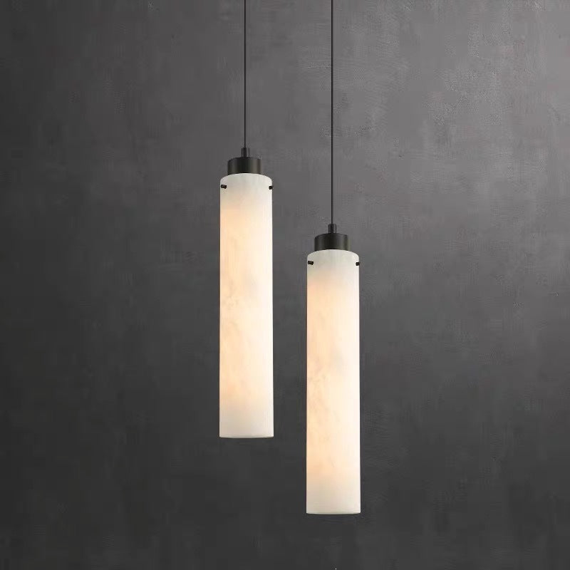 Moderne Marmor Zylinder Pendelleuchte