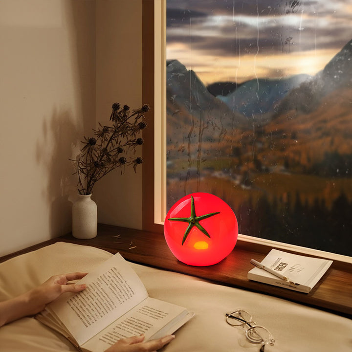 Tomatenförmige dekorative Tischlampe