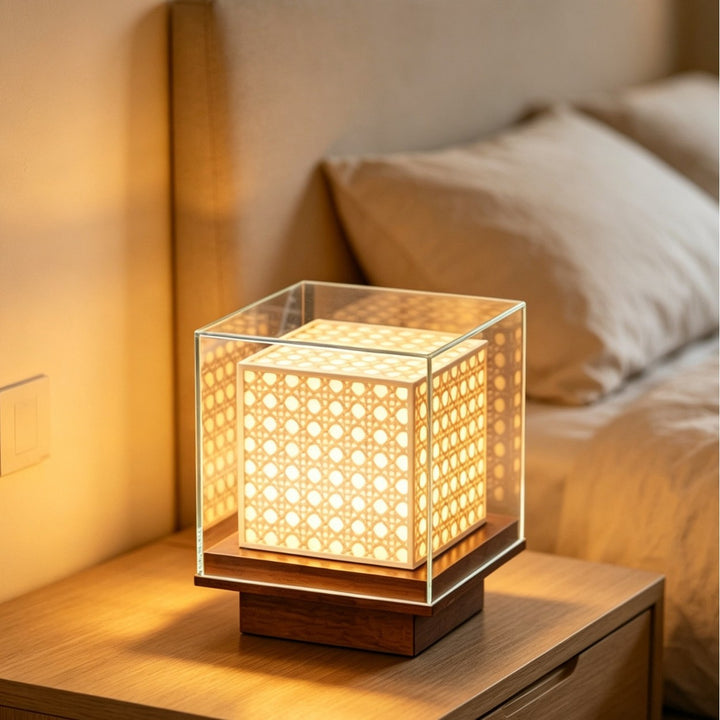 Dekorative Glaslaterne Tischlampe