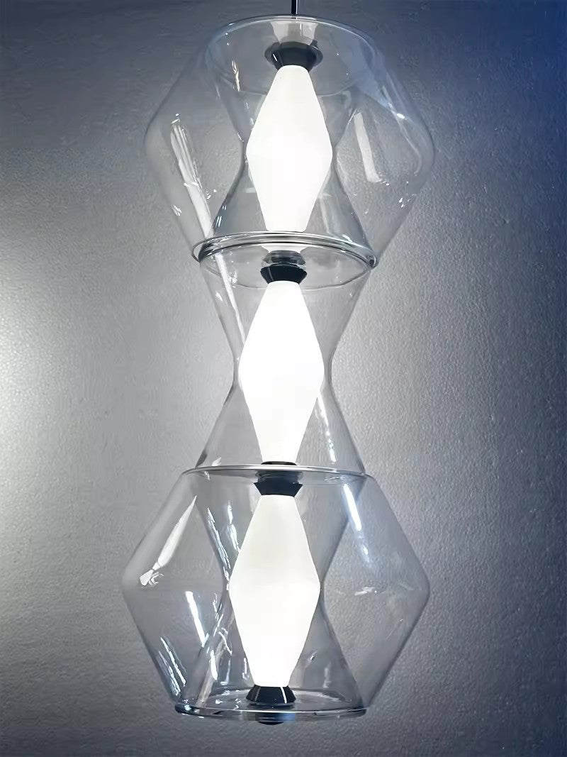 Künstlerische Glas Pendelleuchte