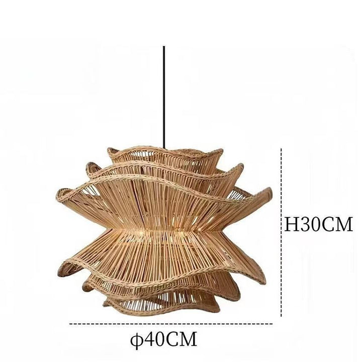 Zeitgenössische elegante gewellte Pendelleuchte
