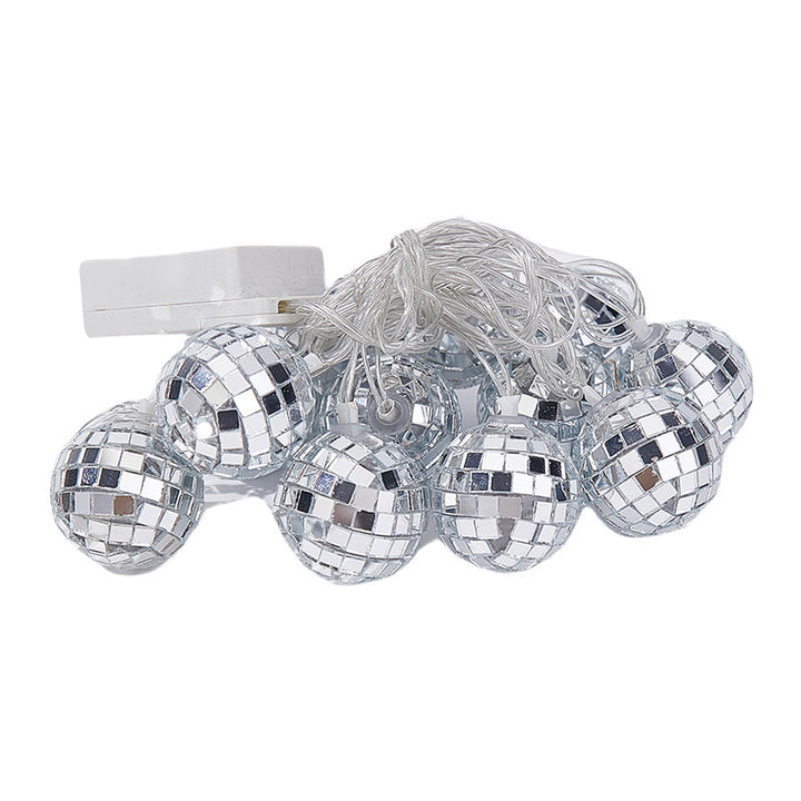 Warmes LED-Spiegel-Mosaikball-Dekorations-Lichterkette