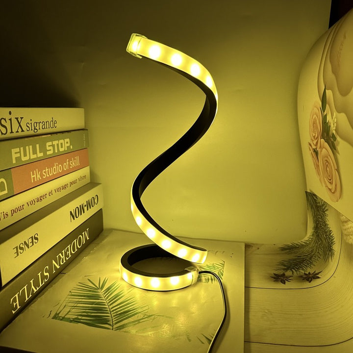 Moderne LED Spiral Akzentlampe