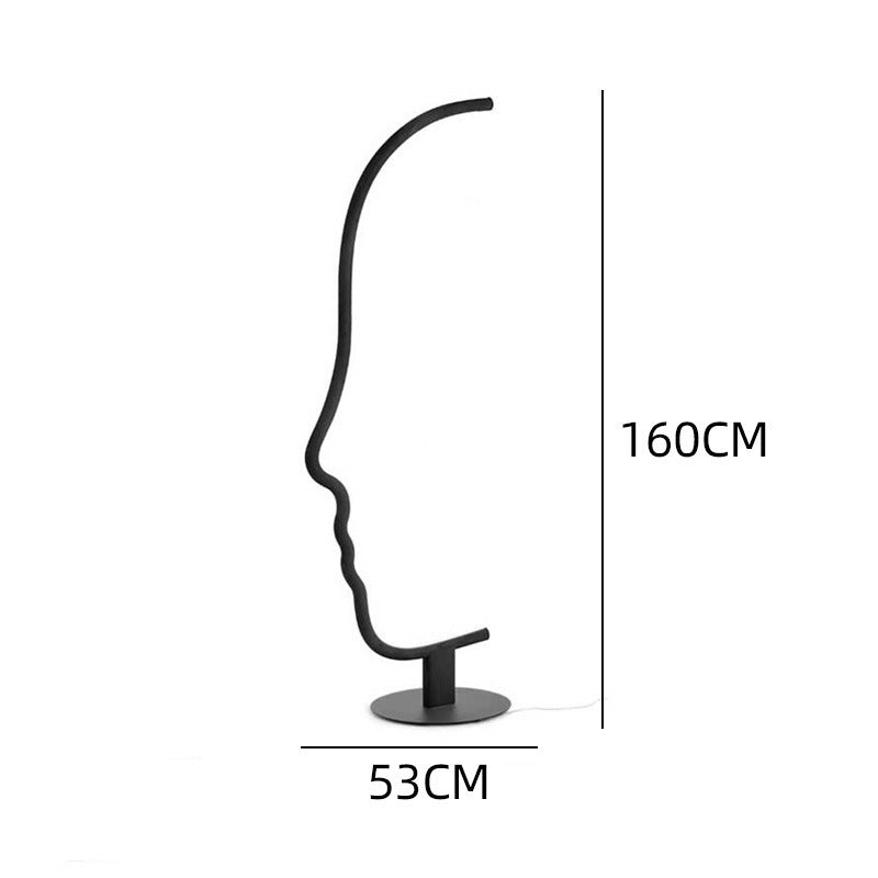 Künstlerische Outline Stehlampe