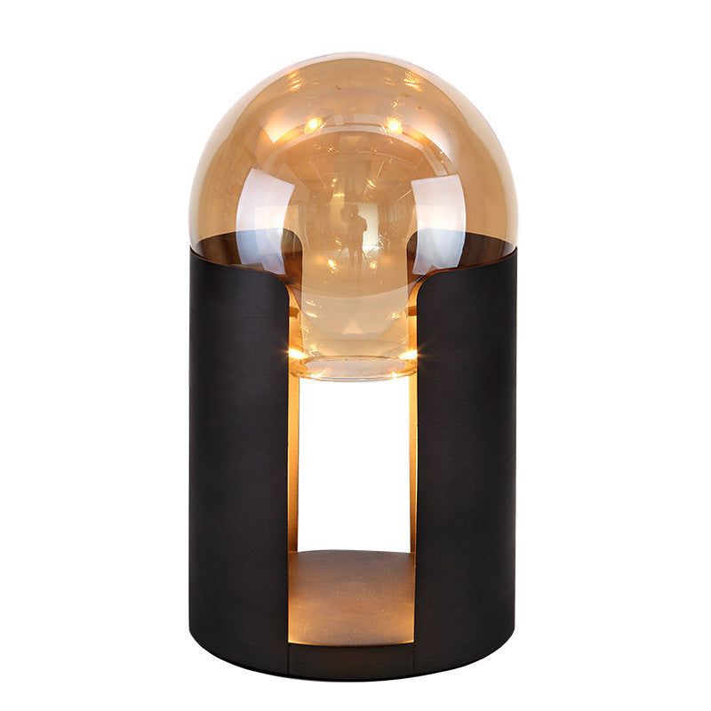 Künstlerische Tischlampe aus Glas mit modernem Design