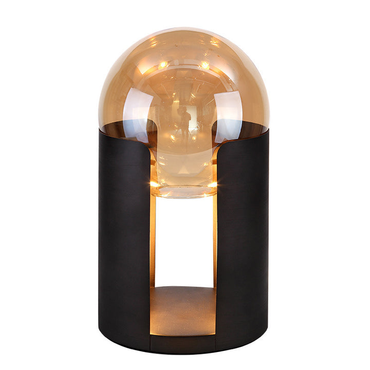 Künstlerische Tischlampe aus Glas mit modernem Design