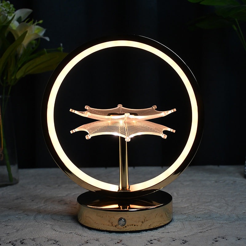 Dekorative Ring Tischlampe