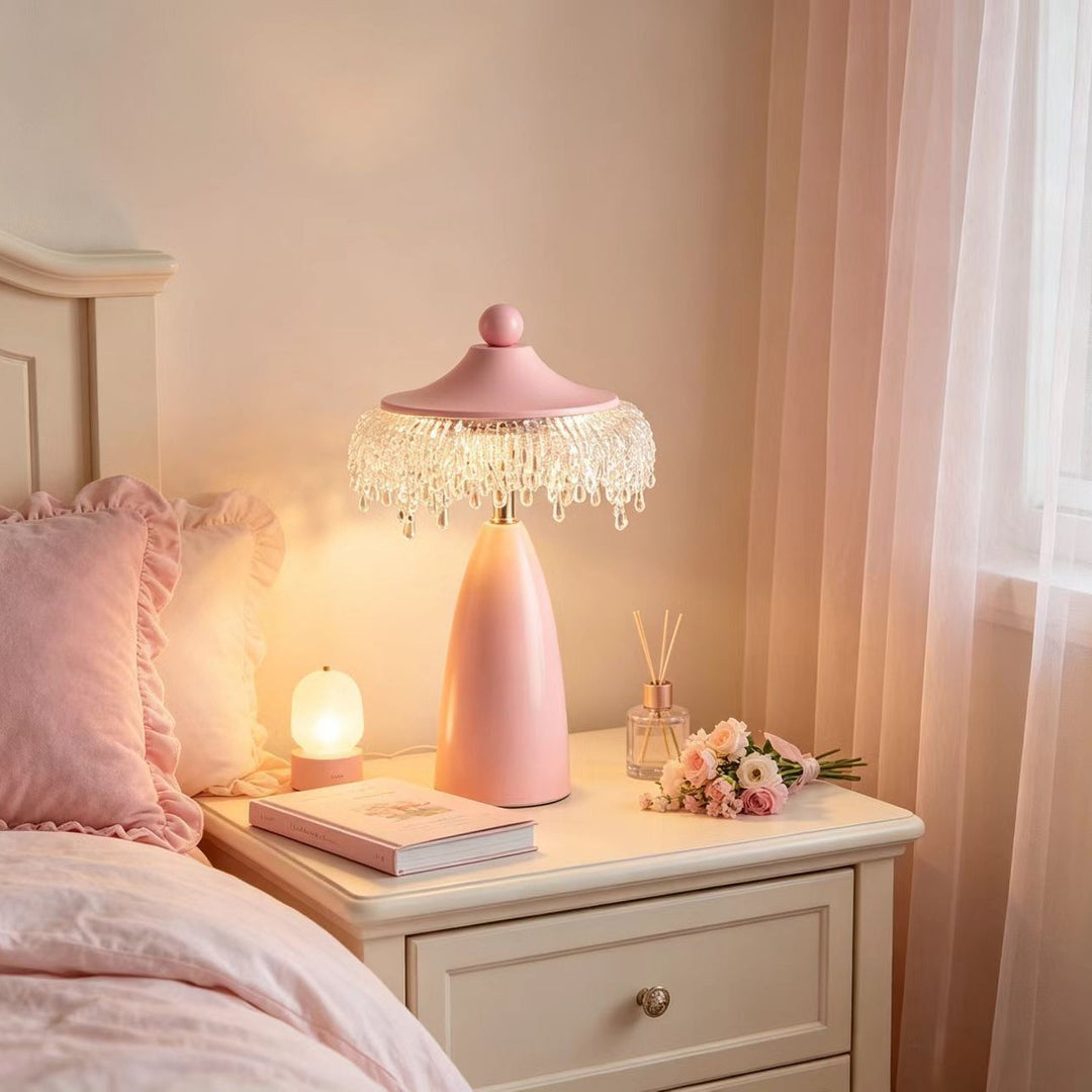 Elegante Kristall Tischlampe  1790694878