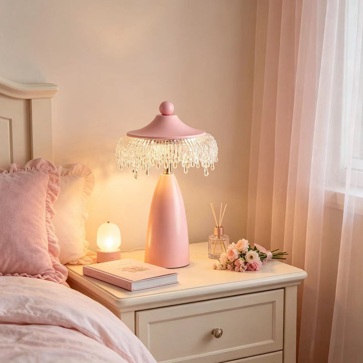 Elegante Kristall Tischlampe  1790694878