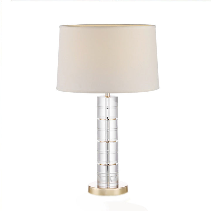 Stylische dekorative Tischlampe mit Kristallbasis