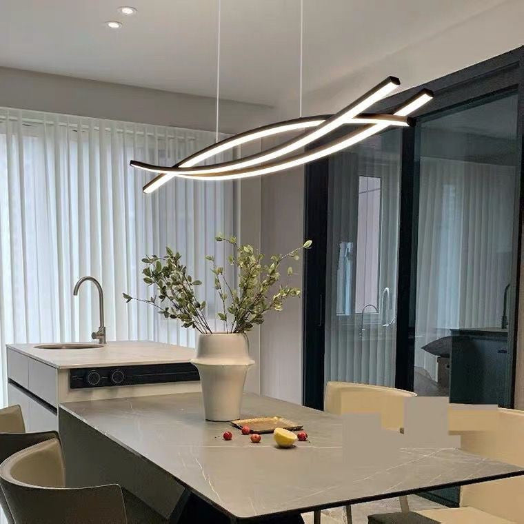 Moderne abstrakte LED-Pendelleuchte