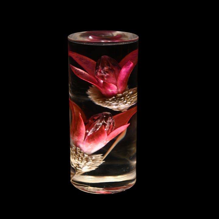 Elegante Blumenglaslampe
