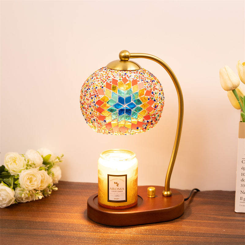 Mosaik Glas Tischlampe