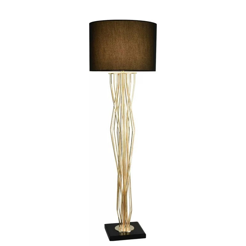 Elegante skulpturale Tischlampe
