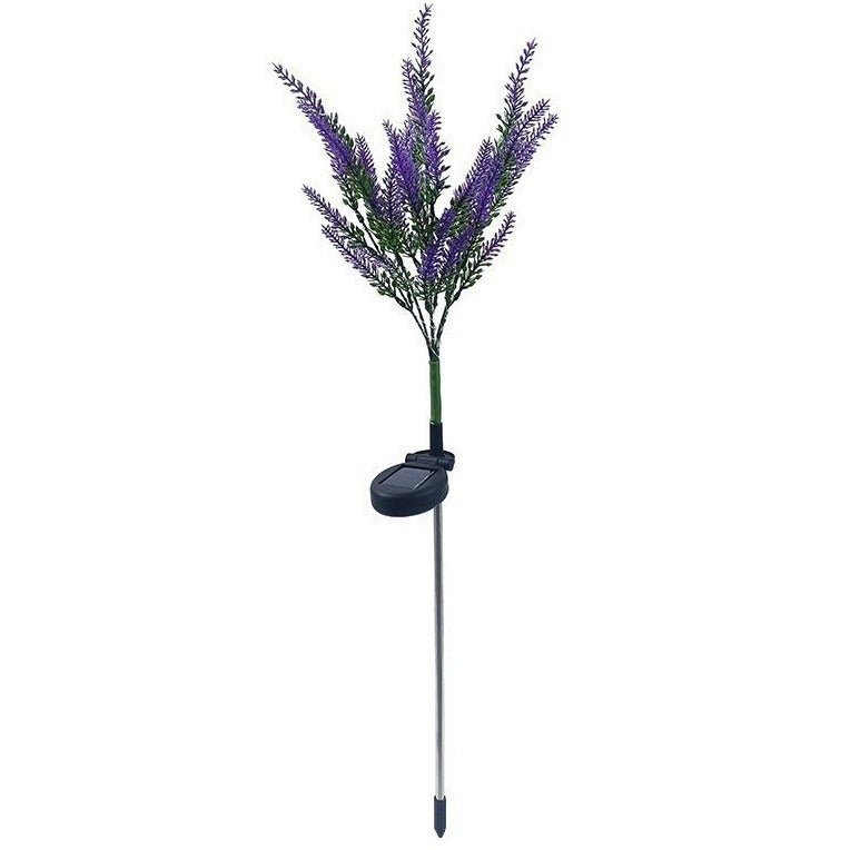 Solar LED Kunstlavendel Gartensteckerlichter