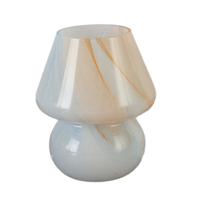 Glas Mosaik Pilz Tischlampe