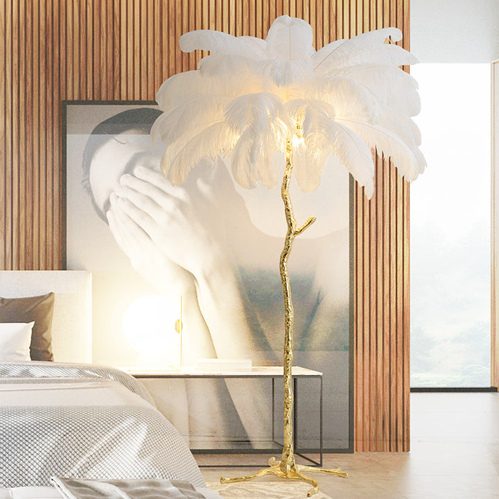 Tropisch inspirierte Stehlampe