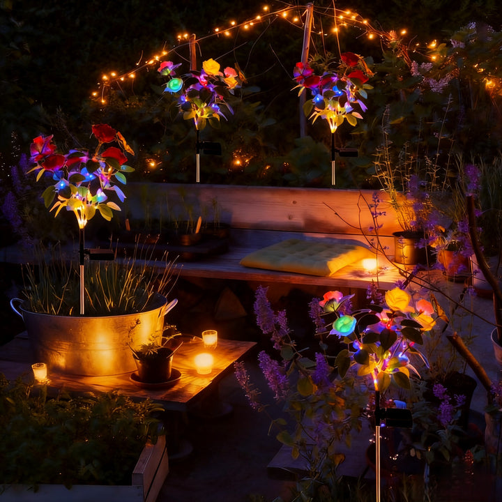 Dekorative Solar-LED-Blumensteckerlichter