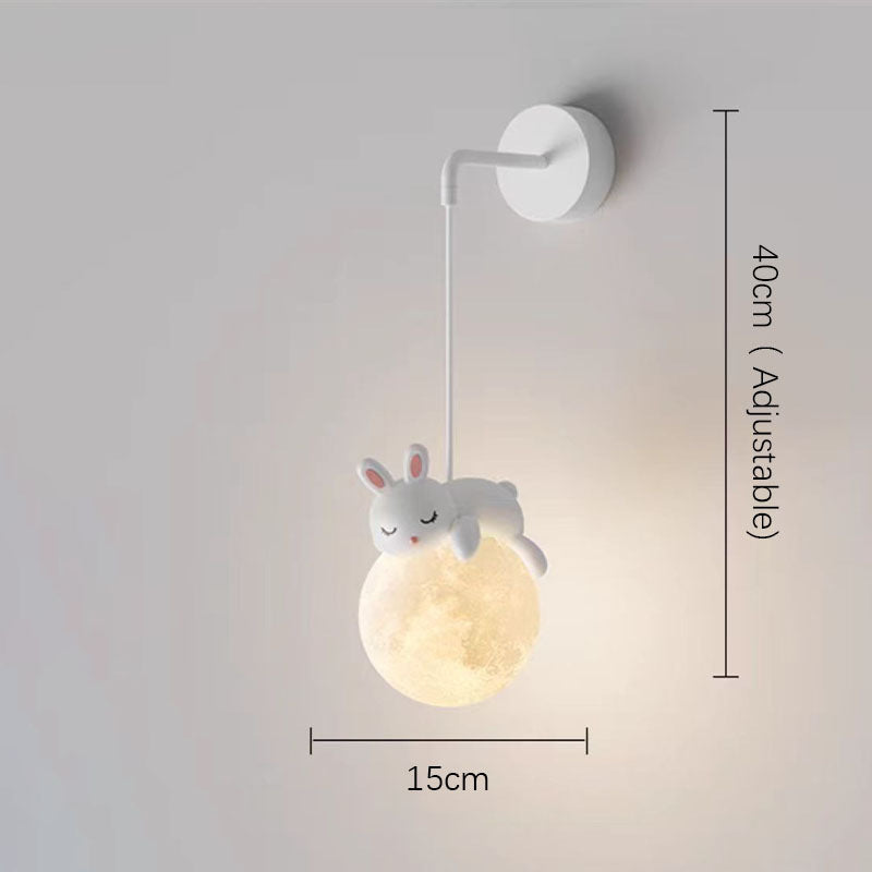 Hängender Mond- und Hasenpendelleuchte