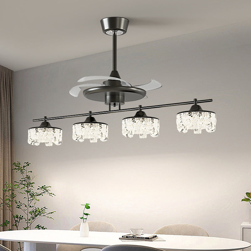 Moderner Kristall-Deckenventilator