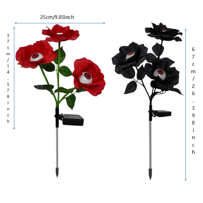 Dekorative Solarbetriebene Gartenrosenlichter