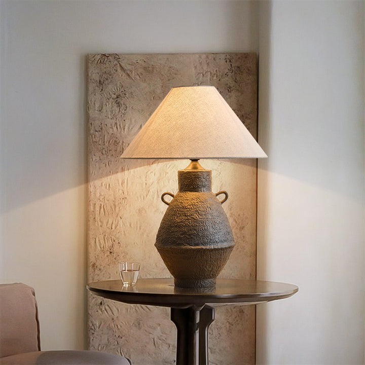 Rustikale dekorative Tischlampe