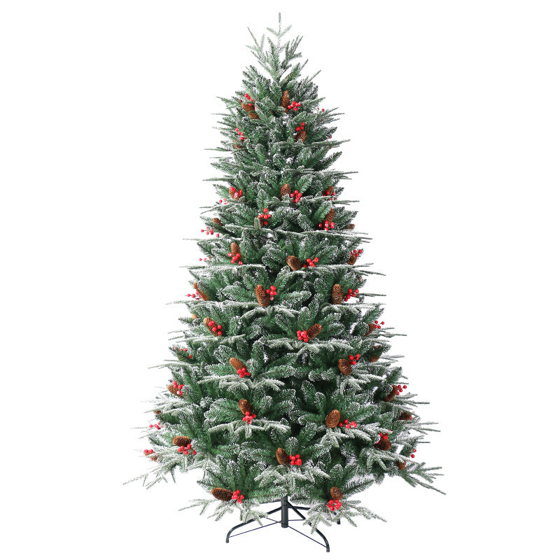 Schneebedeckter Weihnachtsbaum