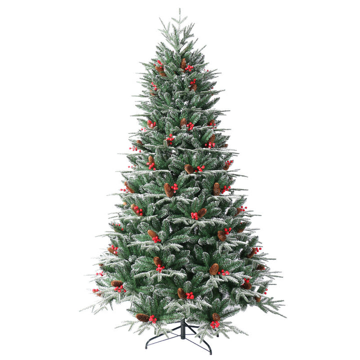 Schneebedeckter Weihnachtsbaum