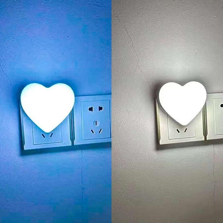 Herzförmiger Plug-In Ambient Nachtlicht mit sanftem LED-Leuchten