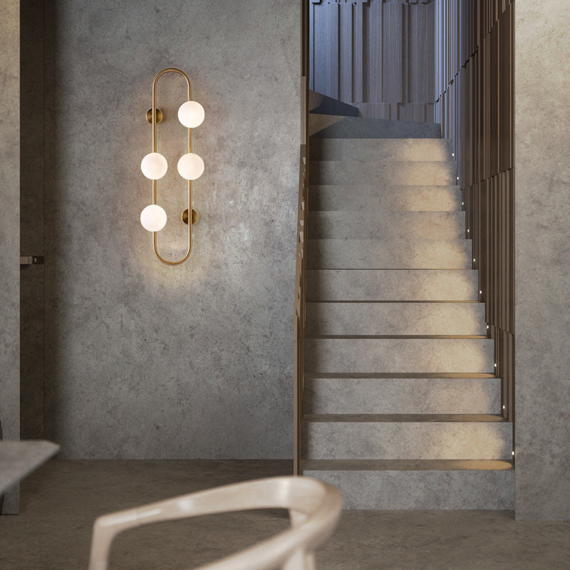 Minimalistische geometrische Wandlampe