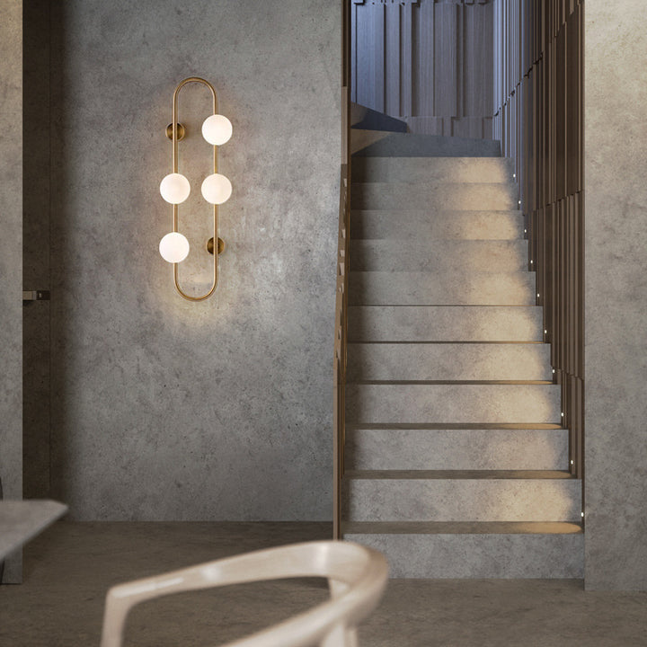 Minimalistische geometrische Wandlampe