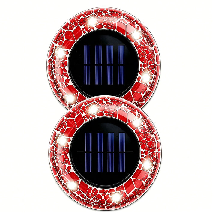 Solar Mosaikglas Gartenweg LED Einsatzlichter