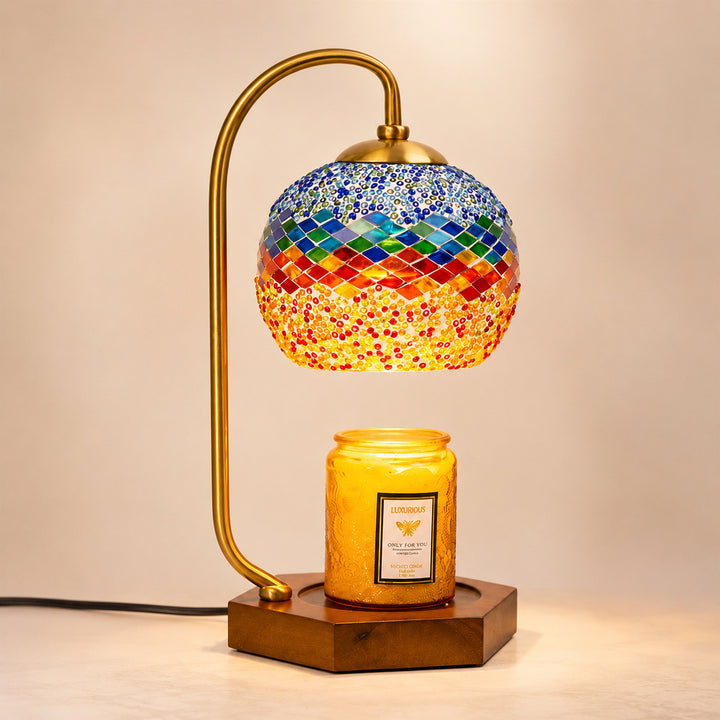 Mosaik Glas Tischlampe