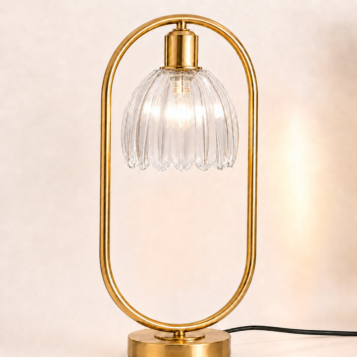 Moderne Kristallglobus-Tischlampe